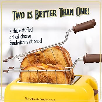 Amazon.com: Nostalgia Deluxe Grilled Cheese Sandwich Toaster